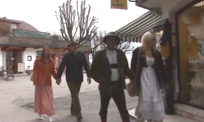 Assfuck group sex of hawt babes and hard darksome dicks