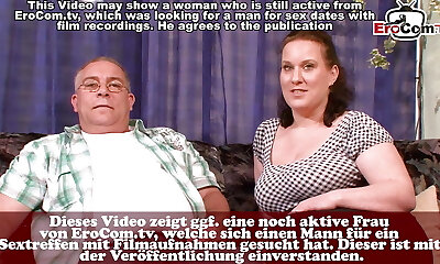 German mature Housewifes Wifes try first-timer threesome FFM with husband