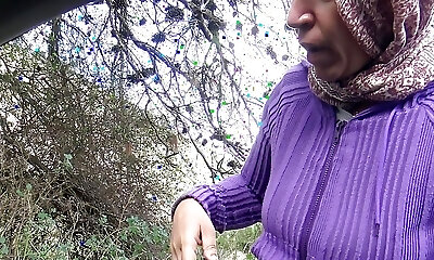 Algerian gal from Marseille has sex with Yankee tourist in car