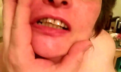 Abused granny face slapped and choked Abused granny face slapped and choked