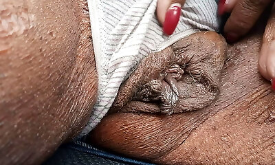 Wife Have Fun As Strangers Pass By The Car