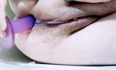 Grandma takes fuck stick deep in her ass