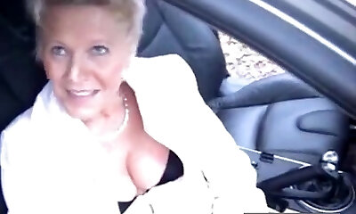 Pretty slut mature masturbates sucks a spycam and fucking in forest