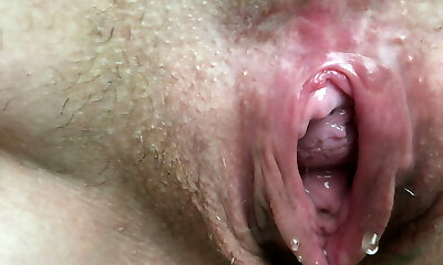 Close-Up Of My Wide Open Pissing Pussy