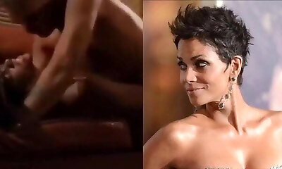 Halle Berry checks herself out drilling
