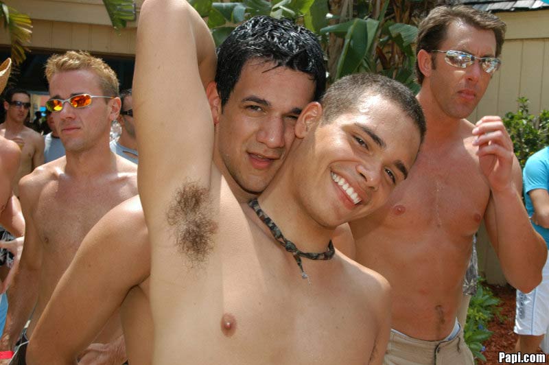Nudist Pool Sex Party - Hot papi gay pool party action gets hot at naked gay wet pool sex after  party