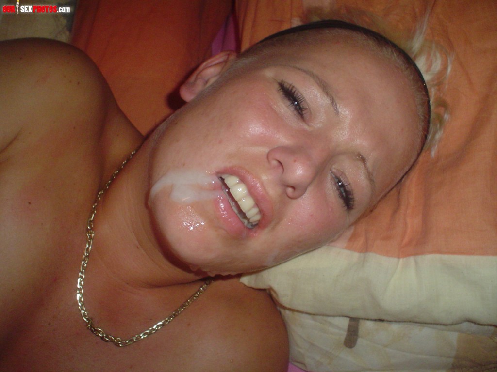 Home made cum in mouth - Naked photo