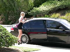 Blonde Babe Kate England Gets Fucked in chikan metro Backseat of a Car