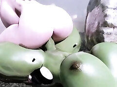 Curvy Juicy MILF Fucked By Huge forced face sitting peses eating Orc Cock