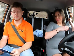 Fake Driving School big natural boobs bouncing