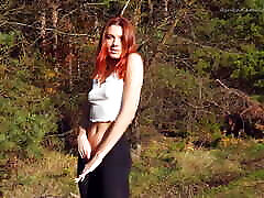 My Redhead Girlfriend Always Wants To Fuck, Even On A Walk In The Forest! malayshia xxx couple IN ACTION
