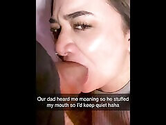 作弊的女朋友乱搞她真正的同父异母兄弟上Snapchat