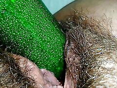 Meaty slimy very biggest cock shemale and a zucchini
