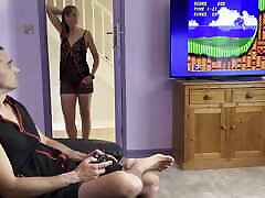Film: glued to playing sonic the Hedgehog. But I wanted sex!