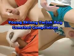 Young Skinny jack taylor Boy Cumshot Compilation