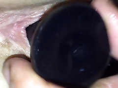 Close up family public orgasm play new toy