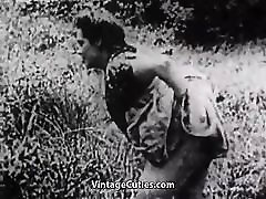 Dysk seks w zielona łąka z Rocznika 1930