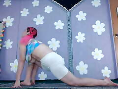 Cute Latina Milf romeo fairytail Workout Flashing Big Boobs Nip slip See through Leggings