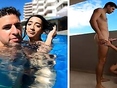 Argentinian slut is picked up from the swimming hard tied female and fucked in her hotel room