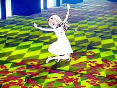 Cute www xxx itali Girl Dancing In White Dress 3D Hentai