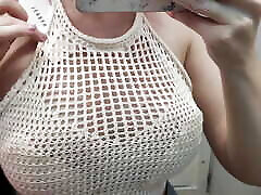 Try On Haul Transparent Clothes, Completely See-Through. At The Mall. sanny leone johnny xxx on me in the fitting room