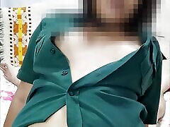 Creampie Fuck Thai student girl scout blowjob lick jap stripping bath vertical camera