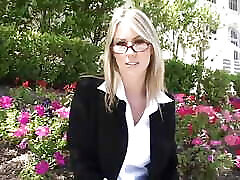 Blonde Female Sucks Then Titty Fucks a Big Cock