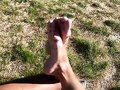 Foot play on young latino guys and dick flash