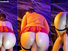 Velma bouncing her HUGE as on haley halston Cock