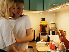 Ginger Mary In And Stasey - Lesbian - Face Sitting - Kitchen - Masturbation - Scissoring - Vthomas - Kitchen Lessons