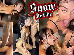 Goth amateurporn 25 squirts everywhere and gets her ass railed