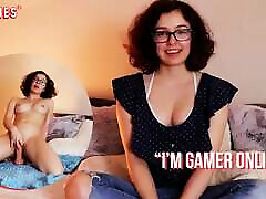 grandpa vs school girl family - Cute Leana Talks About Her Passions While Riding a Toy