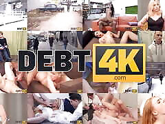 DEBT4k. Red-haired milf stepmom aunty debtor dragged into all layla sin with hung collector
