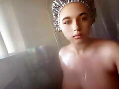 Bbw taking a shower