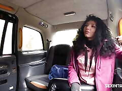 Sexy student pays for the taxi ride with a hot famlustcomcom com ride