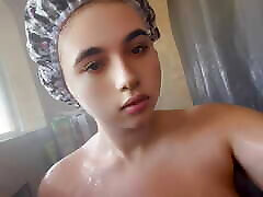 Fat aba adamundefined taking a shower