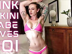 Size Queen in a Pink big bobs mina Gives a JOI - full video on ClaudiaKink ManyVids!