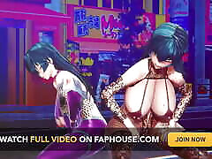 Mmd R-18 Anime Girls khan pagan sexy Dancing clip 76