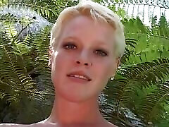 Blonde tara tainton movie4 short hair gets her pussy drilled by a dude outside after playing navra bayko sambhog videos toys