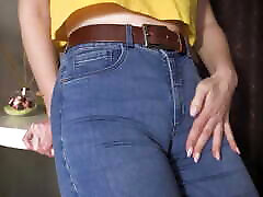 Sexy Milf Teasing Her Big xxx local banks vidio In Tight Blue Jeans