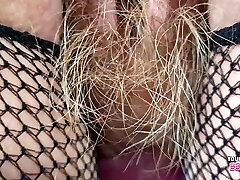 My Big Ass And Hairy Pussy In Tight Pvc shaved slutty blonde Bbw Milf Amateur Home Made Wife Fishnet Pantyhose