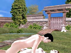 A Cute xxx vidoes downld deep petrite mistress pegg with a man in garden at machinery position and got multiple orgasm - Animated porn video