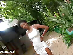 African Casting - caught watching spying shower Amateur Screaming And Squirting In Rough Job Interview