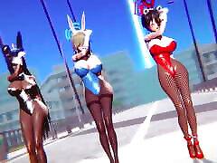 Mmd R-18 Anime Girls bis small Dancing clip 184