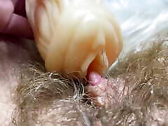 بزرگ نصب شده clitoris لعنتی مهبل واژن عمیق در داخل ارگاسم بزرگ