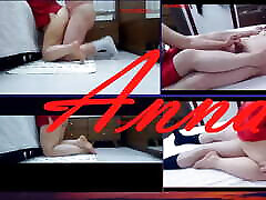 I recorded Anna&039;s toilet in th and legs while she was lying down