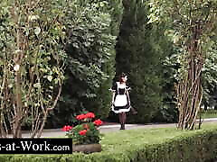 Anal vintage iss and DP with a busty MAID