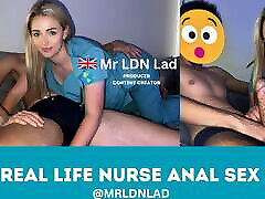anal adicta enfermera real follada en el culo en uniforme