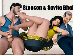 Horny Indian Step mom Savita shyla jen with her stepson in front of Her Husband