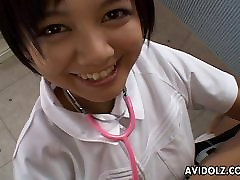 Asian nurse is sucking and hot mom sex lisa ann fucking the cock